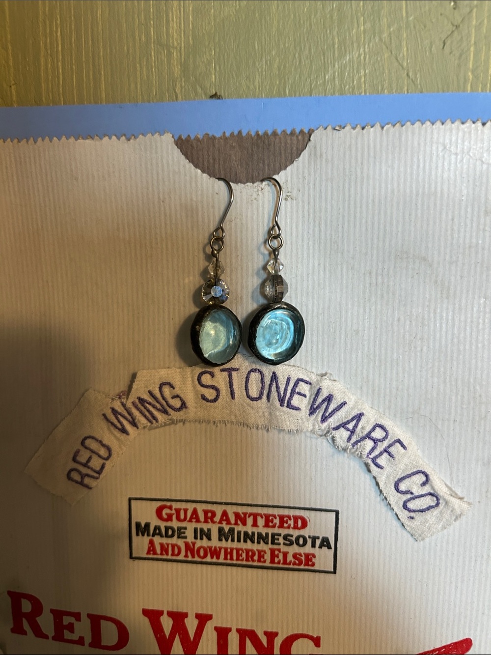 Lovely Blue Glass Earrings